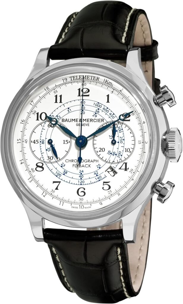 Baume  Mercier Mens 10006 Capeland Analog Swiss Automatic Black Watch
