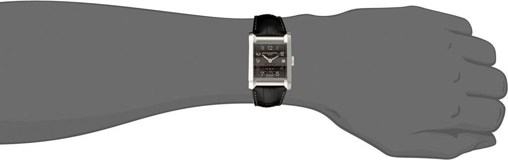 Baume Mercier Mens 10027 Hampton Mens Black Leather Strap Automatic Watch