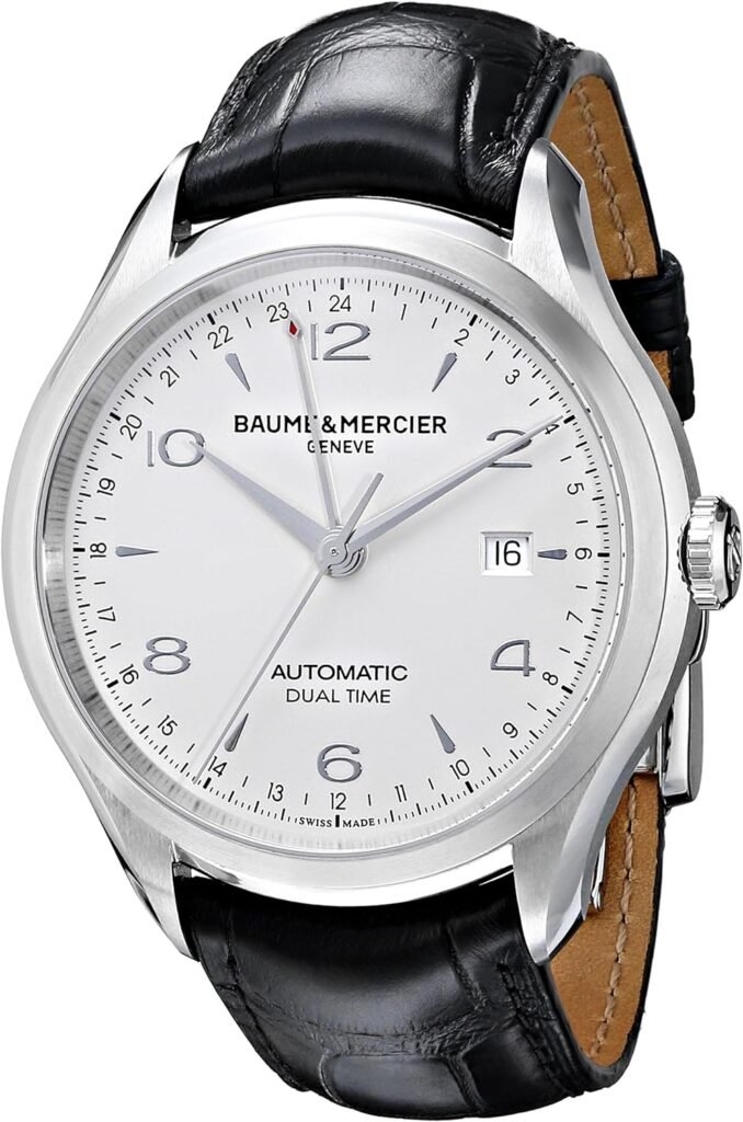 Baume  Mercier Mens BMMOA10112 Clifton Analog Display Swiss Automatic Black Watch