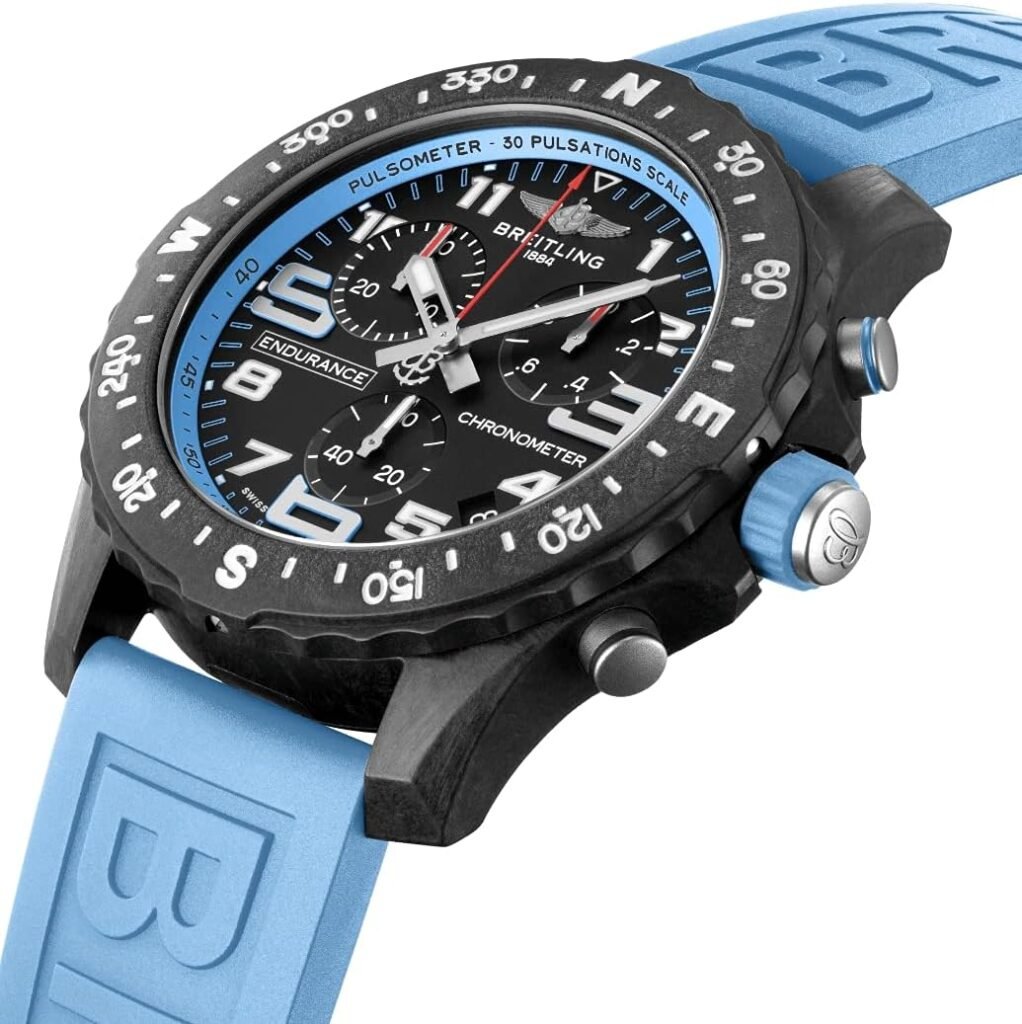 Breitling Endurance Pro Breitlight Light Blue Black Super Quartz Watch X82310281B1S1