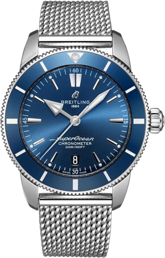 Breitling Superocean Heritage II Automatic Chronometer 44 mm Blue Dial Mens Watch AB2030161C1A1
