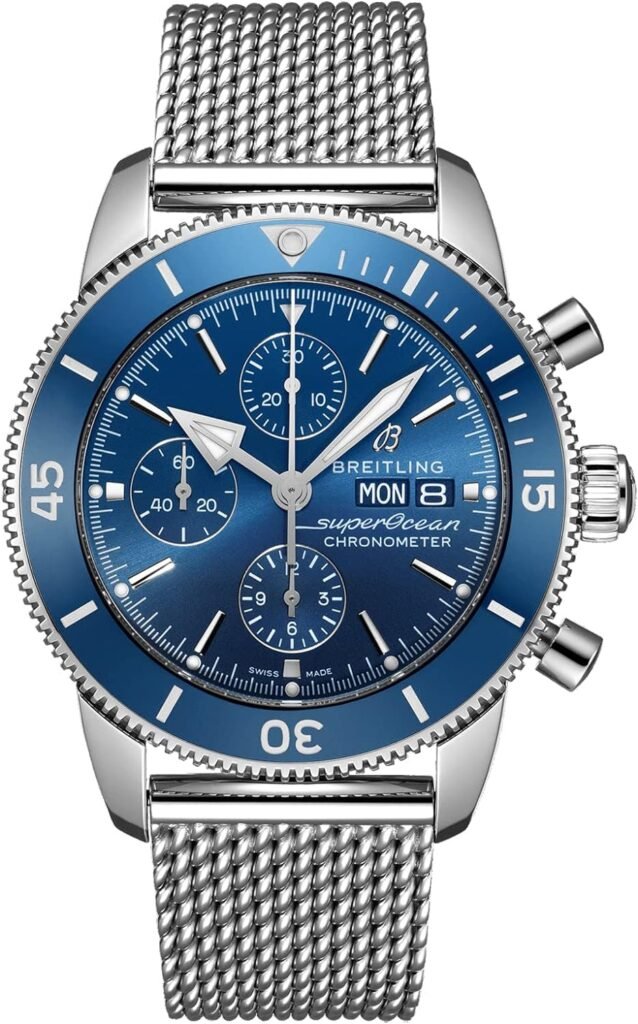 Breitling Superocean Heritage II Chronograph Automatic Chronometer Blue Dial Mens Watch A13313161C1A1