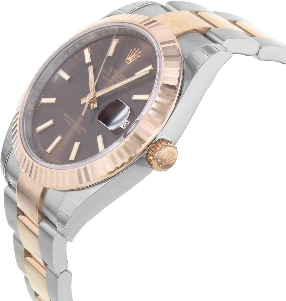Rolex Datejust Ii 41mm Chocolate Dial Rose Gold and Steel Mens Watch 126331