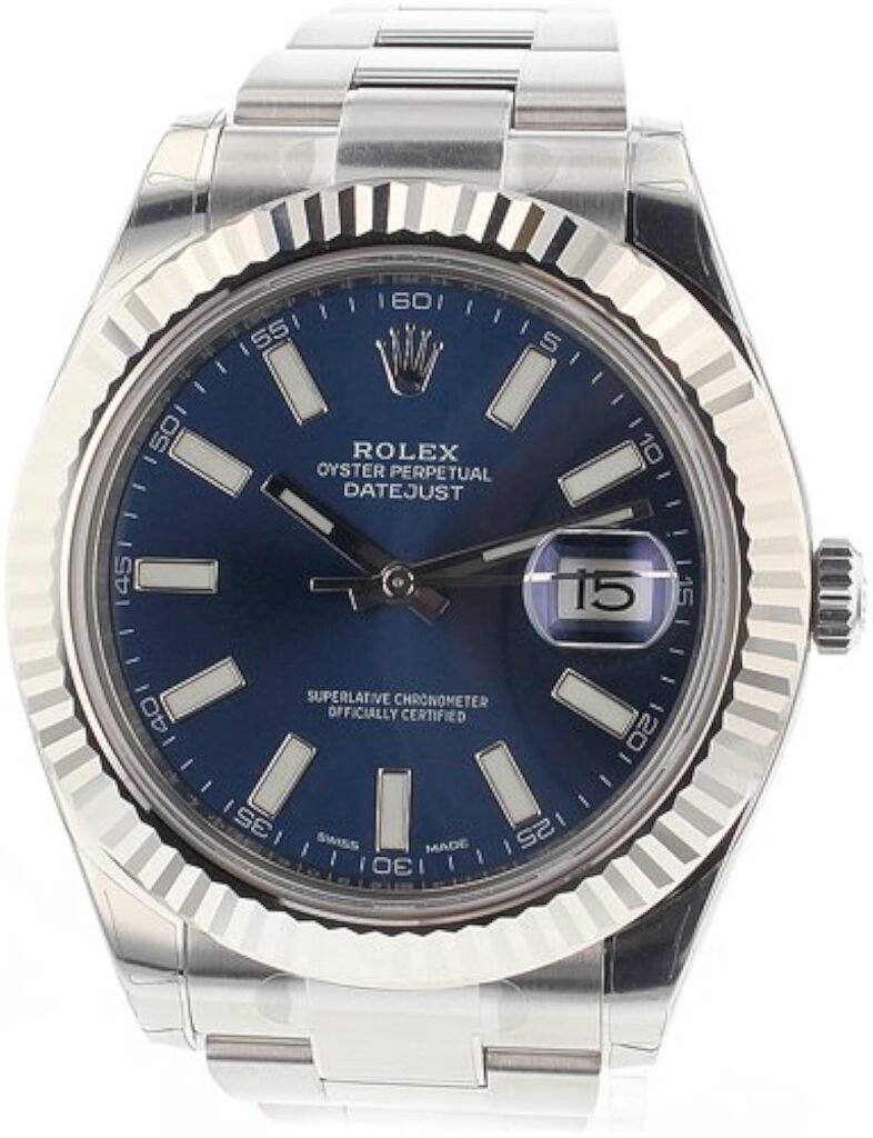 Rolex Datejust Ii 41mm Steel Blue Dial Mens Watch 116334